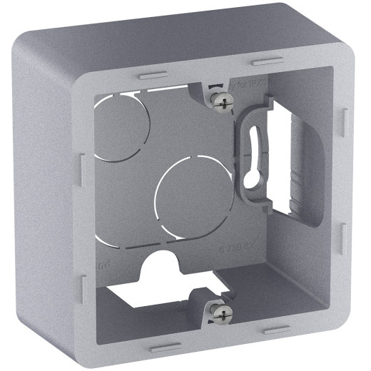 Коробка для накладного монтажа 1 пост - Legrand/Daccord Inspiria - алюминий