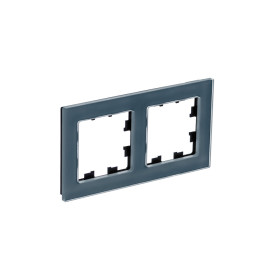 Systeme Electric AtlasDesign Nature Натуральное стекло Грифель Рамка 2-ая