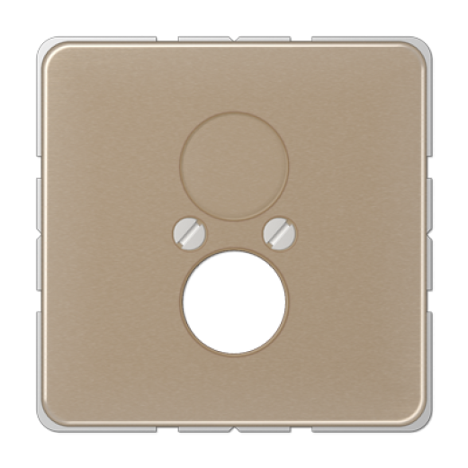 Крышка для 2-х гнезд, золотая бронза