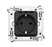 DKC Avanti Розетка в стену, 2P+E, с з/ш, 