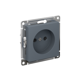 Systeme Electric AtlasDesign Грифель Розетка без заземления со шторками, 16А, мех., быстрозажим. клем.