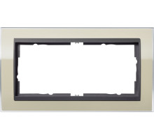 Gira Event Clear Песочный/Антрацит Рамка 2-ая без перегородки
