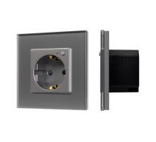 Arlight Розетка электрическая с Zigbee управлением SCT-OMALI-EUZB1-PL-GR (240V, 16A, Zigbee) (-)