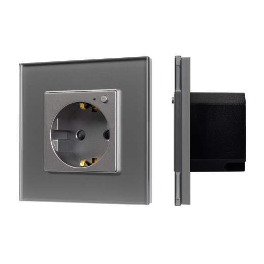 Розетка электрическая с Zigbee управлением SCT-OMALI-EUZB1-PL-GR (240V, 16A, Zigbee) (Arlight, -)