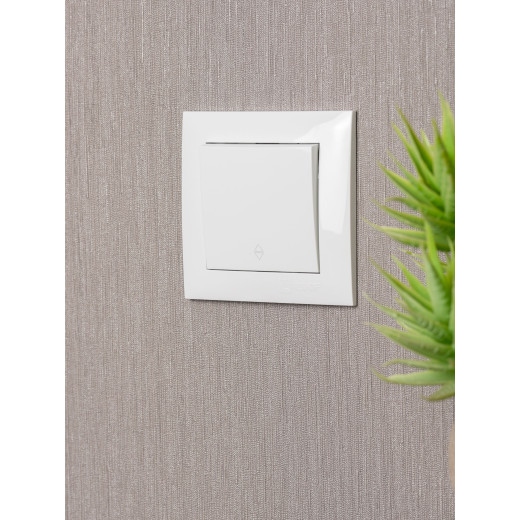 Валенсия выключатель 1-кл. 10А белый проходной EKF PROxima