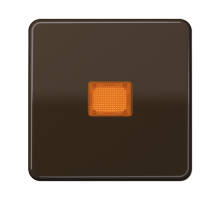 JUNG CD 500/CD plus Коричневая Клавиша 1-ая с/п с оранжевой линзой