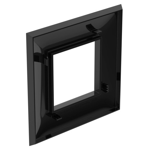Рамка 1 пост (2 мод.), Avanti, черный квадрат