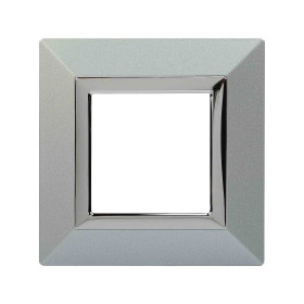 DKC Avanti Рамка из металла, светло-серебристая, 1 пост (2 мод.)