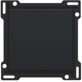 Niko Черный Накладка розетки со шт, с кр