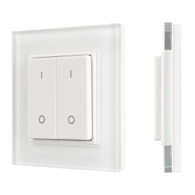 Arlight Панель SMART-P47-DIM-G-SUF (3V, 2 зоны, Knob, 2.4G) (Пластик)