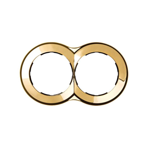 Simon 88 Золото Рамка 2-ая круглая