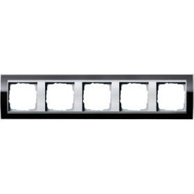 Gira Event Clear Черный/Алюминий Рамка 5-ая