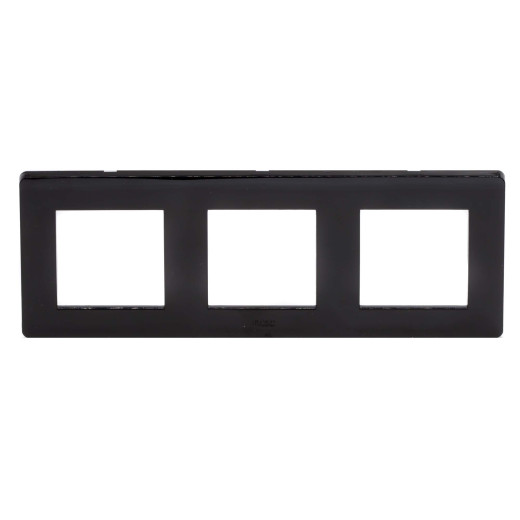 Рамка на 2+2+2 модуля (трехместная), черная