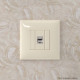 Компьютерная розетка RJ-45 без шторки в стену, кат.6 одинарная экранированная, Avanti, ванильная дымка