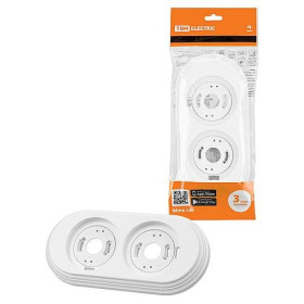 TDM Рамка 2-х постовая белая «Виви»