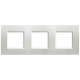Livinglight Рамка прямоугольная, 3 поста, цвет Серебро