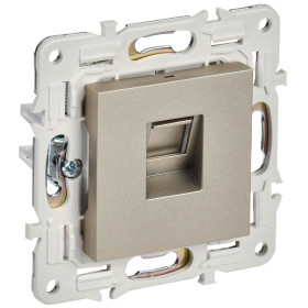 IEK SKANDY Шампань Розетка компьютерная RJ45 кат.5E SK-K01Sh