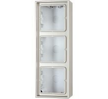 JUNG LS 990 Edelstahl Коробка 3-ая для накладного монтажа