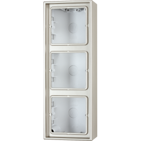 JUNG LS 990 Edelstahl Коробка 3-ая для накладного монтажа