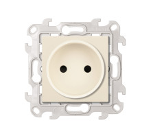 Simon 24 Слоновая кость Розетка 2К с защитными шторками