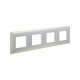 Рамка 4 поста (8 мод.), Avanti, белый жемчуг