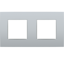 Niko Intense Серебро Рамка на 2 поста