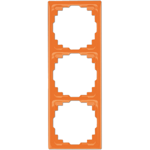 Рамка для инсталляции в кабельных каналах, 3-кратная, оранжевая