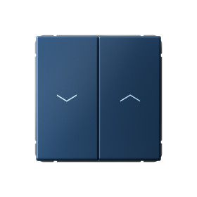 Systeme Electric ArtGallery Аквамарин Выключатель 2-клавишный для жалюзи, 2х сх.4, 10А, механизм, быстрозажим. клем.