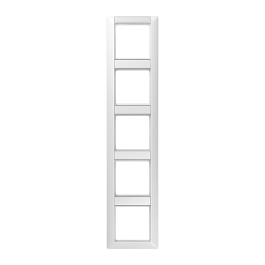 Рамка 5-кратная с полем для надписи для горизонтальной и вертикальной установки, белая