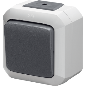 ABB Variant+ Серый Переключатель кнопочный одноклавишный, IP54