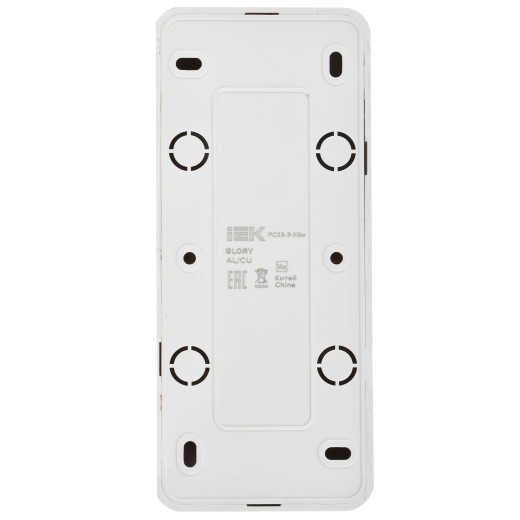 GLORY Роз. 3-я с з/к без з/ш о/у 16А РС23-3-ХБм бел. м. IEK