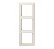 JUNG Рамка 3-кратная вертикальная с полем для надписи слоновая кость