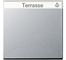 Gira S-55 Алюминий Клавиша 1-ая с полем для надписи