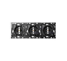 Simon 100 Кит 3 поста механизм 3 розетки Schuko + суппорт