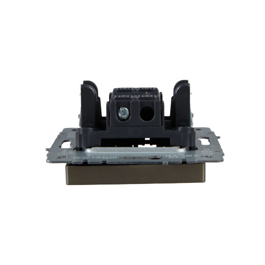 BRITE Выключ. 1-кл. прох. 10А ВС10-1-6-БрШ шамп. IEK