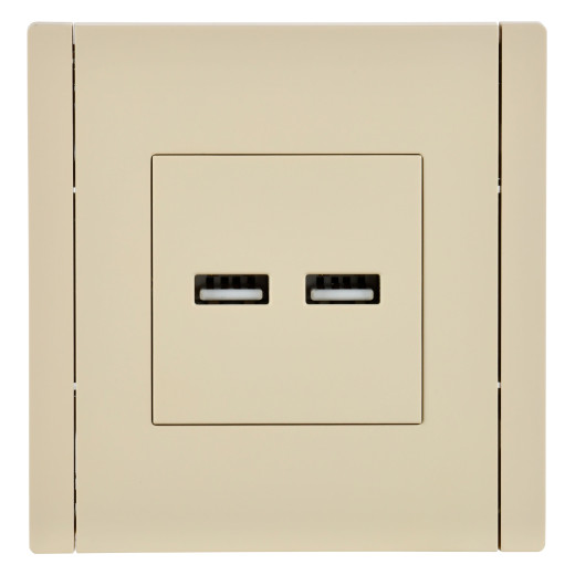 FORTE&PIANO Роз. USB A+A 3,1А FP449 ван. IEK