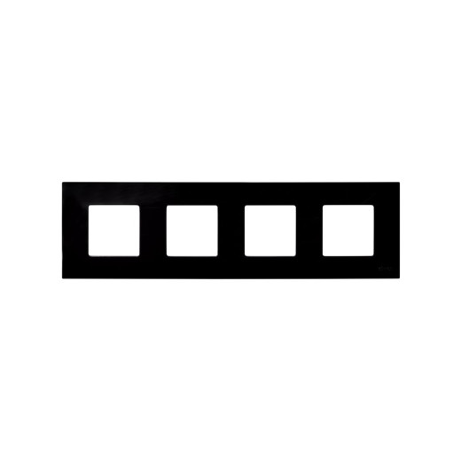 Simon 27 Черный Рамка-декор 4 поста, Play