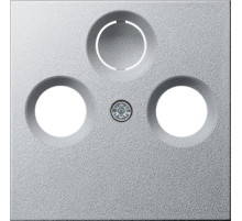 Gira S-55 Алюминий Накладка TV-FM-(SAT) розетки