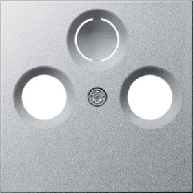 Gira S-55 Алюминий Накладка TV-FM-(SAT) розетки