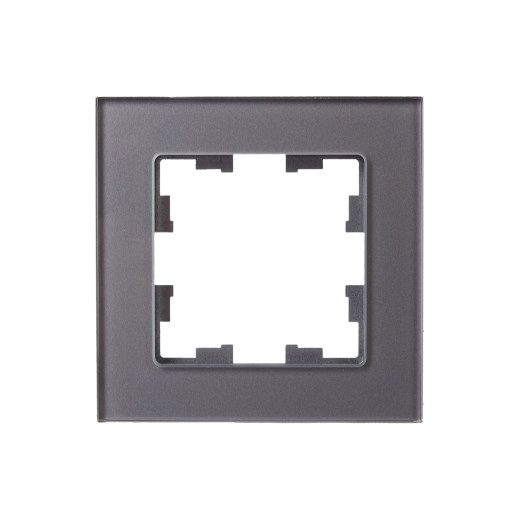 BRITE Рамка 1-мест. РУ-1-2-БрСе стекло сер. IEK