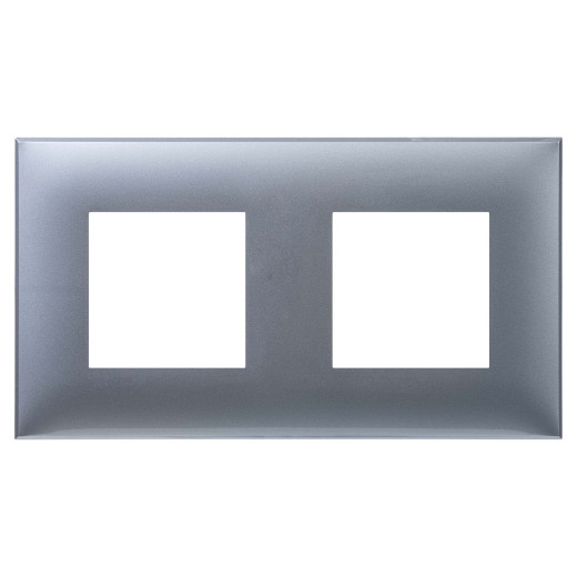 Рамка 2 поста (4 мод.), Avanti, закаленная сталь