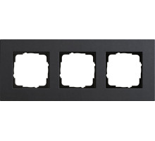Gira ESP Lenoleum-Multiplex антрацит Рамка 3-ая