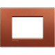 Livinglight Рамка прямоугольная, 3 модуля, цвет Красный шелк