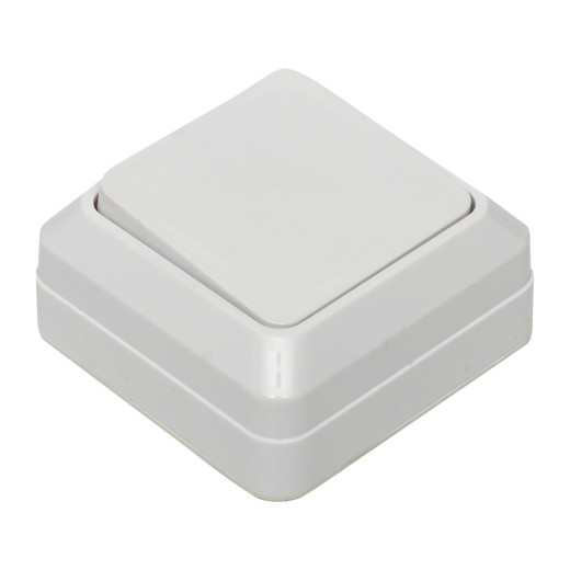 Рим Выключатель 1-клавишный 10А белый EKF