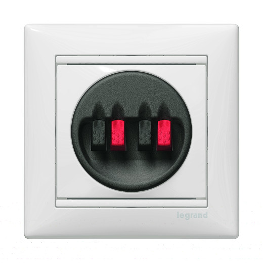 Розетка для акустической системы двойная - Legrand Valena - белый
