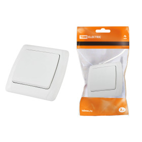 TDM Выключатель 1 кл. 10А белый 