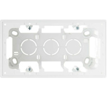 Simon 24 Белая Коробка монтажная для накладного монтажа на 2 поста