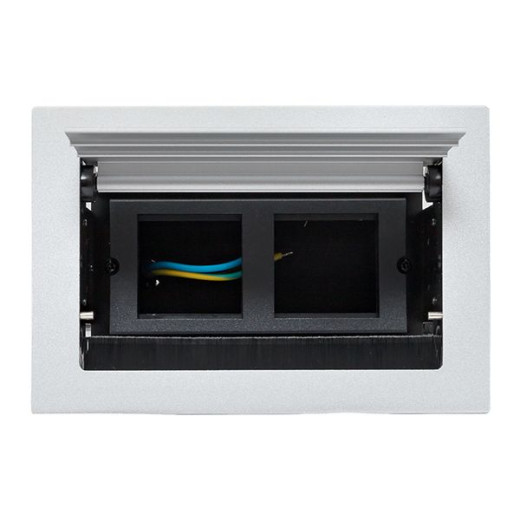 Встраиваемый настольный лючок, 4 модуля, C-Line