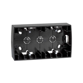 Simon 82 Графит Коробка поверхн.установки 2-ая 82х160х37mm