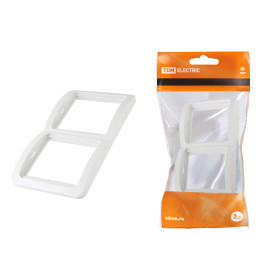 TDM Рамка 2-ая вертикальная белая 